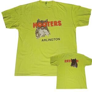 Vintage Hooters Double Sided Shirt Mens XL Arlington Single Stitch Hanes